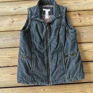 Liz Claiborne women’s jean lined vest size S
